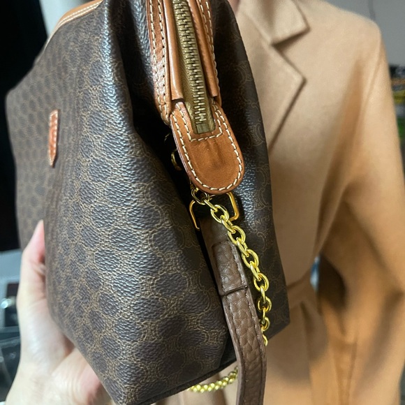 Authentic vintage CELINE LEATGER CLUTCH crossbody BAG MC98/1 (A2041) - Picture 4 of 14